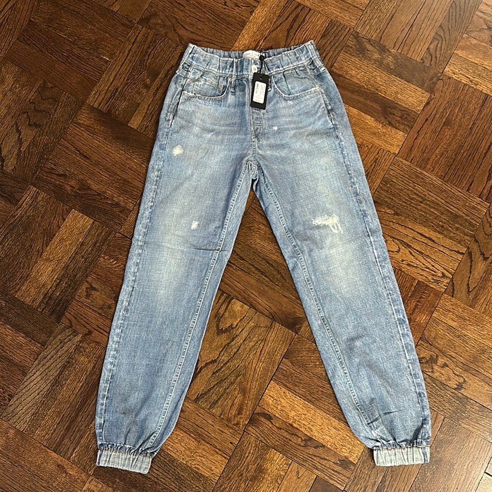 Miramar Cotton Denim High Rise Ankle Joggers. Size XS. New with tags!